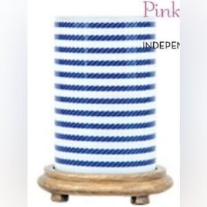 Pink Zebra Simmering light with wood grain or white base
